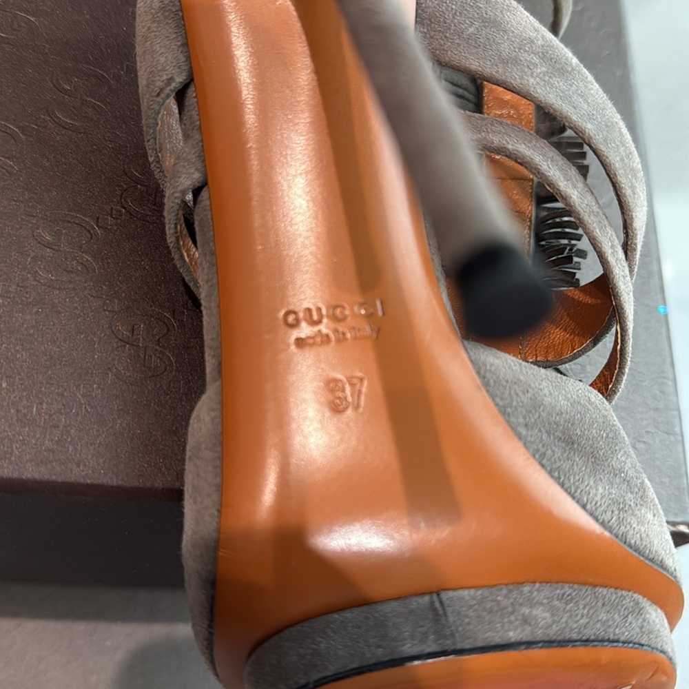 Gucci Gray High Heel Shoes - Picture 6 of 9